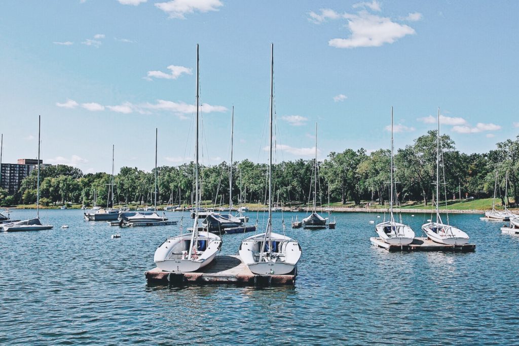 Sailing on Lake Harriet