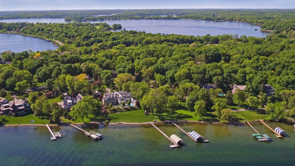 Lake homes in Minnetonka Beach, Minnesota.