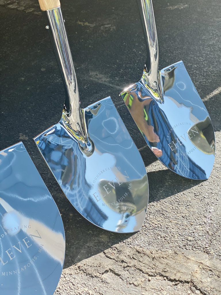 The official groundbreaking of the Eleven Minneapolis Condominium Tower took place on October 7th, 2019.